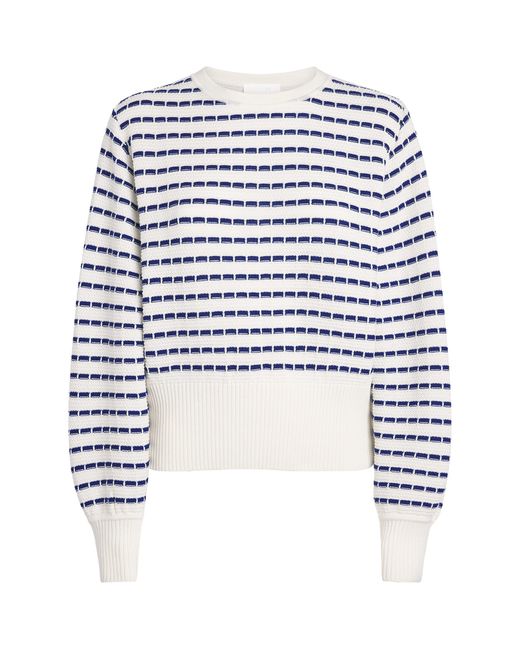 Molli Blue Virgin Wool Stripe Breton Sweater
