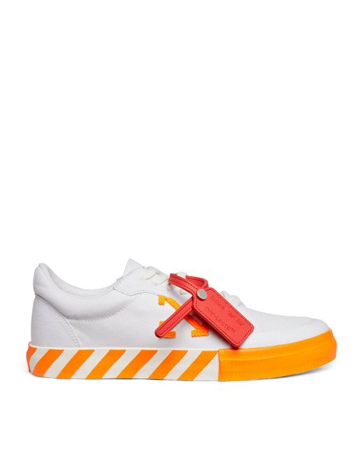 Off-White c/o Virgil Abloh Orange Canvas Vulcanised Sneakers for men