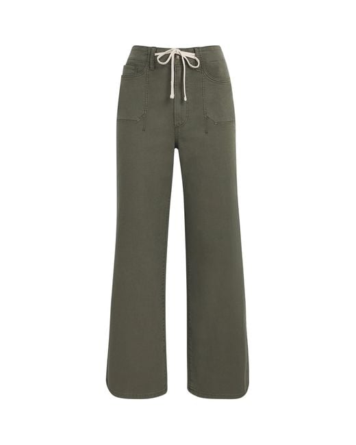 PAIGE Green Ari Bootcut Jeans