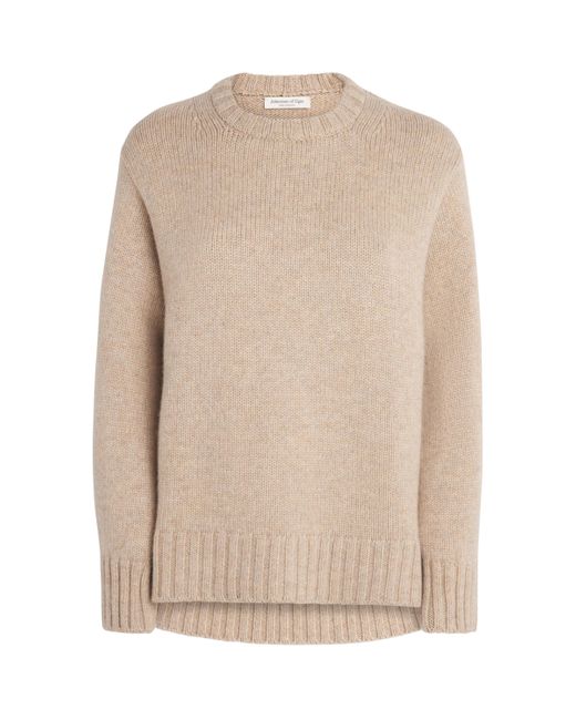Johnstons Natural Cashmere Round-Neck Sweater