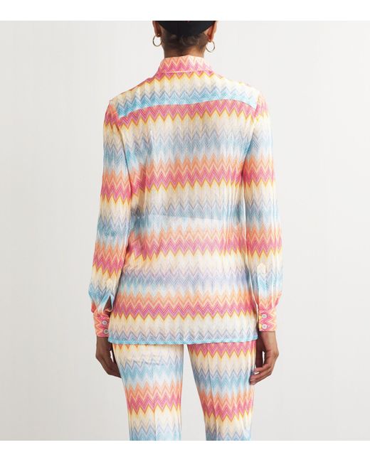 Missoni White Zigzag Shirt