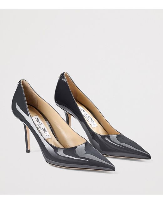 Jimmy Choo Blue Love 85 Patent Leather Pumps