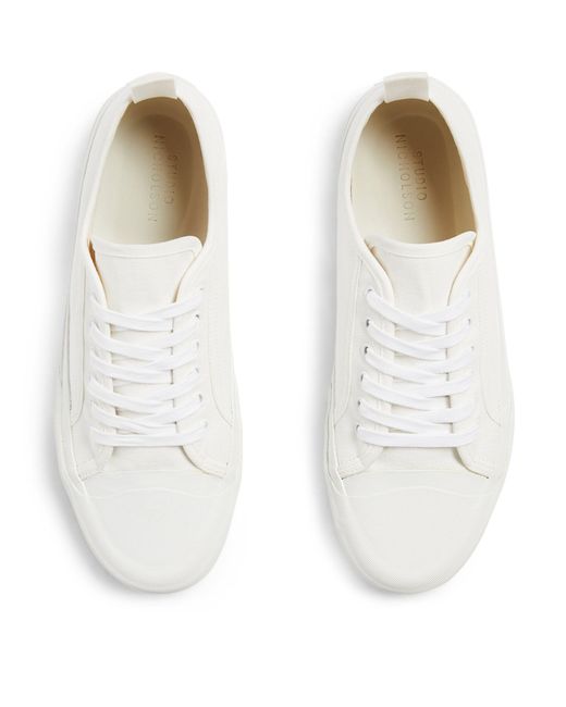 Studio Nicholson White Canvas Sneakers for men