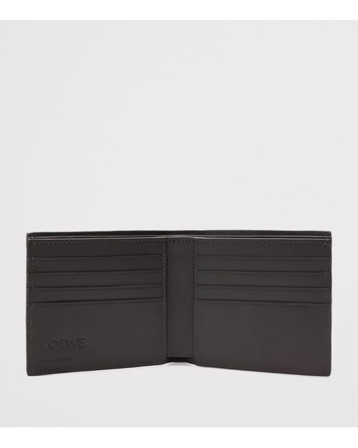 Loewe Black Leather Bifold Wallet for men