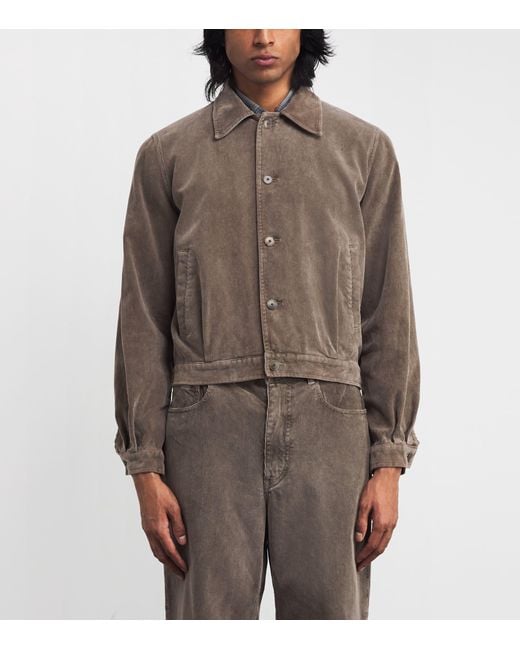 Hemp Corduroy Shirts Auralee Corduroy Jacket AURALEE Men's Brown