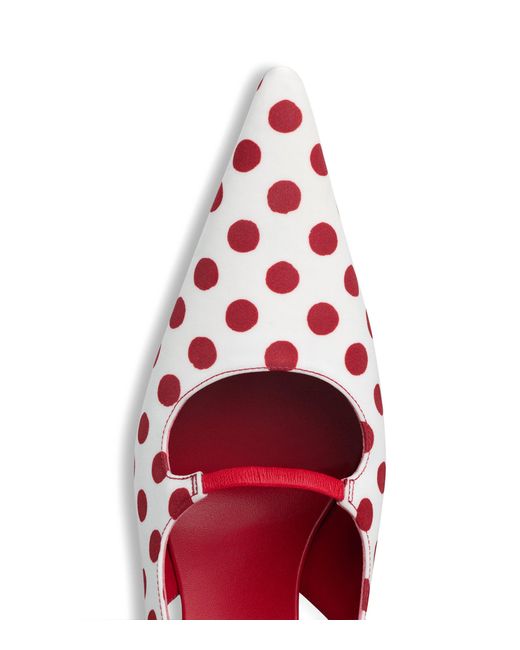 Alaïa Pink Polka-Dot Drop Slingback Pumps 80