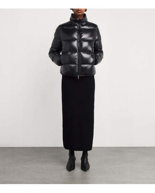 Moncler Black Down Padded Abbadia Jacket