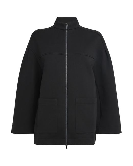 Max Mara Black Zip-Up Cadice Jacket
