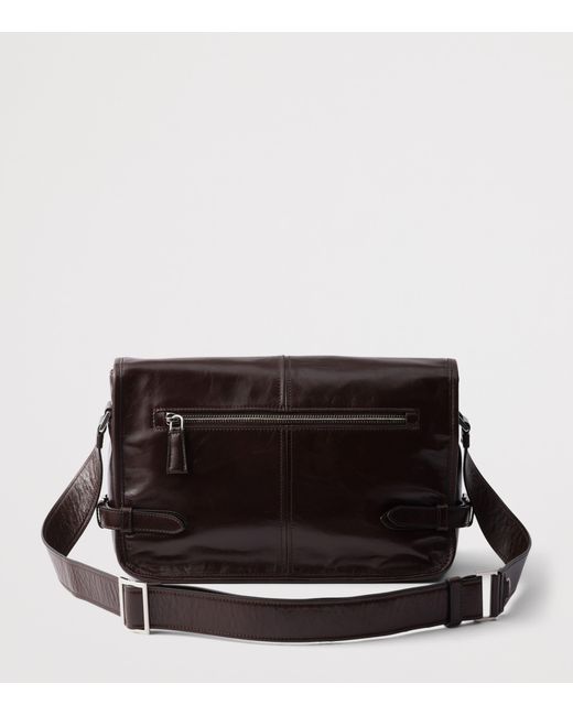 Prada Black Leather Cross-Body Bag for men