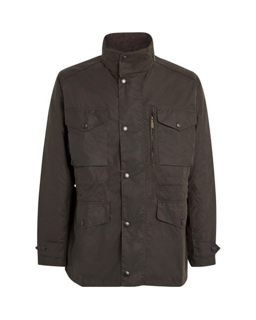 Barbour Men's Black Waxed Sapper Jacket
