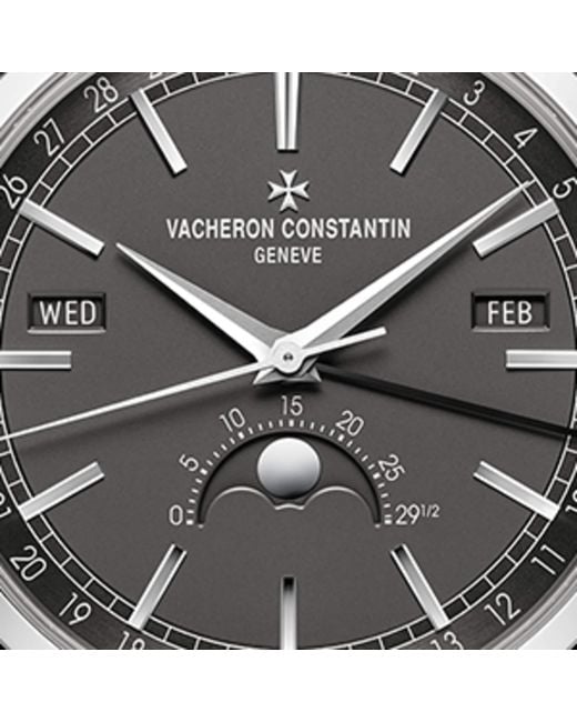 Vacheron Constantin Gray Traditionelle Complete Calendar Watch