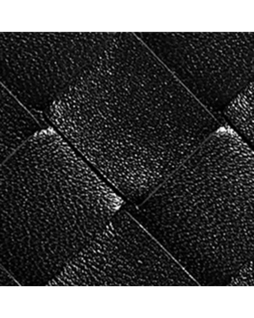 Bottega Veneta Black Leather Intrecciato L-Zip Card Holder