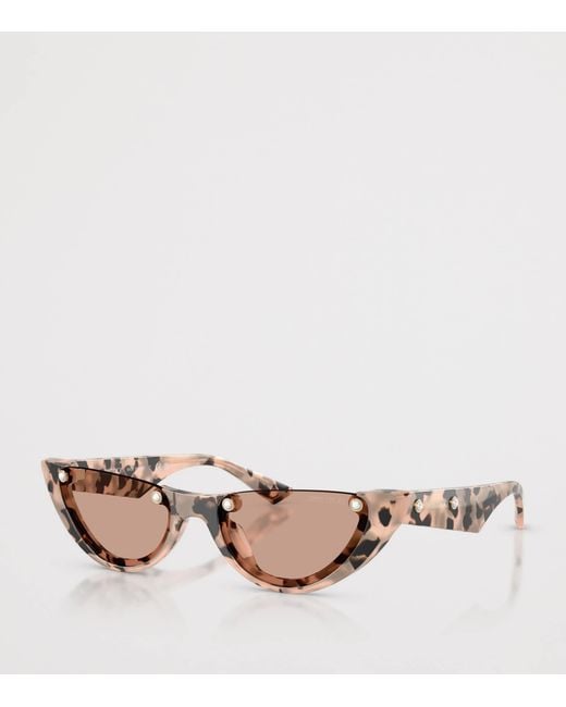 Jimmy Choo Pink Oval Sunglasses
