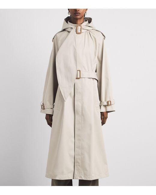Polo Ralph Lauren Natural Scarf Hooded Trench Coat