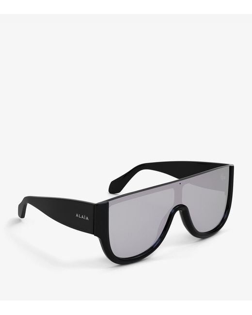 Alaïa Gray Square Sunglasses