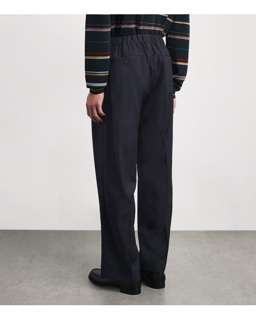 Sandro Blue Wide-Leg Trousers for men