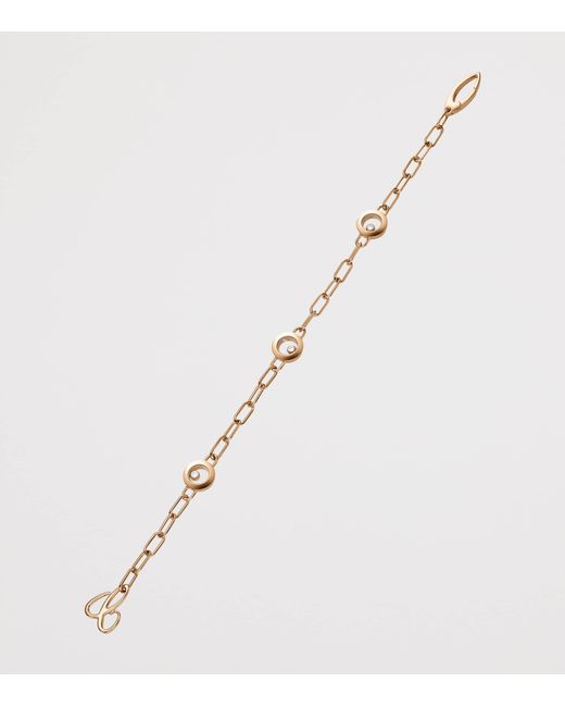 Chopard Metallic And Diamond Happy Diamonds Icons Bracelet