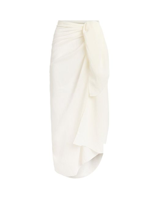 Away That Day White Paros Sarong