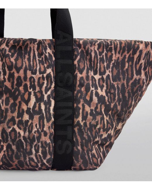AllSaints Large Esme Anita Tote Bag in Brown | Lyst