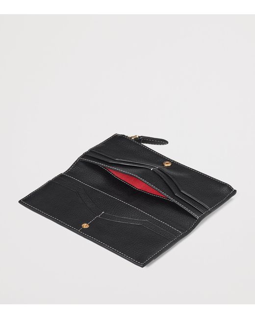 Aspinal Black Large Leather Hudson Purse