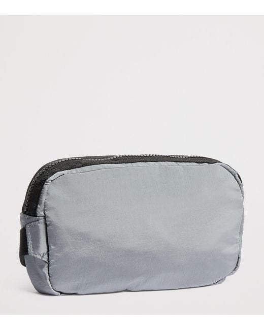 Stone Island Black Coated-Nylon Logo Belt Bag for men