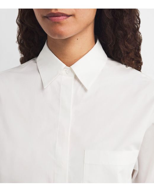MAX&Co. White Cotton Poplin Shirt