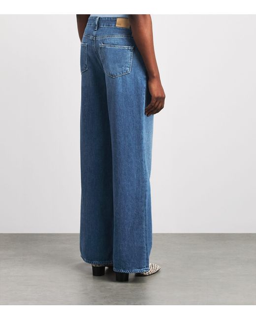 PAIGE Blue Zoey Wide-Leg Jeans