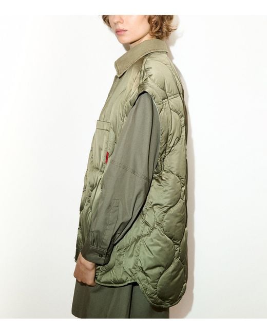 MAX&Co. Green Quilted Field Jacket