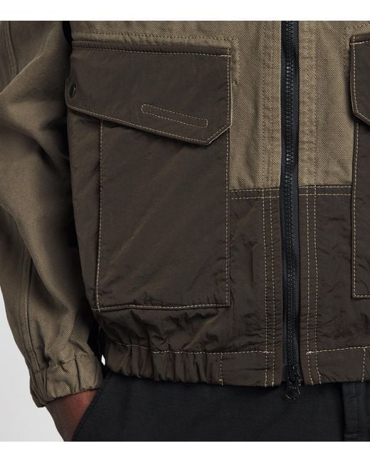 Stone Island Green Nylon Technical Compass Jacket for men