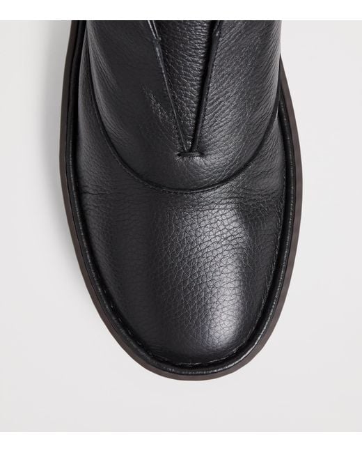 Giorgio Armani Black Deerskin Slippers for men
