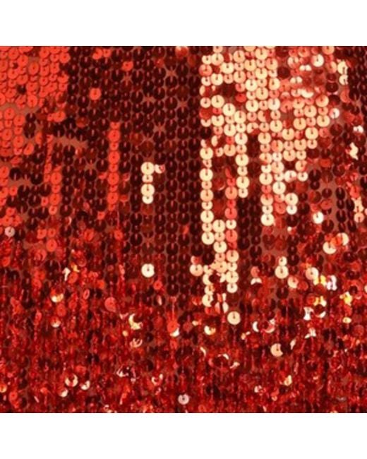 Dolce & Gabbana Red Sequinned Mini Dress