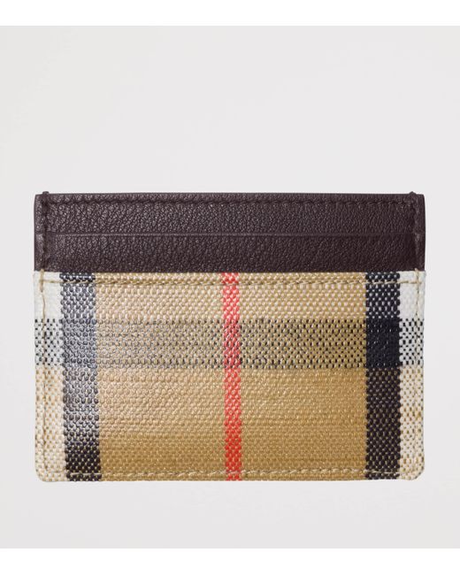 Burberry Black Check Card Holder