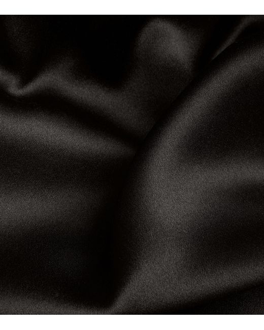 Max Mara Black Silk-satin Bodysuit