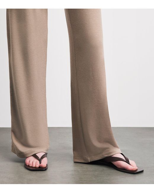 Leset Natural Lauren Wide-Leg Lounge Trousers