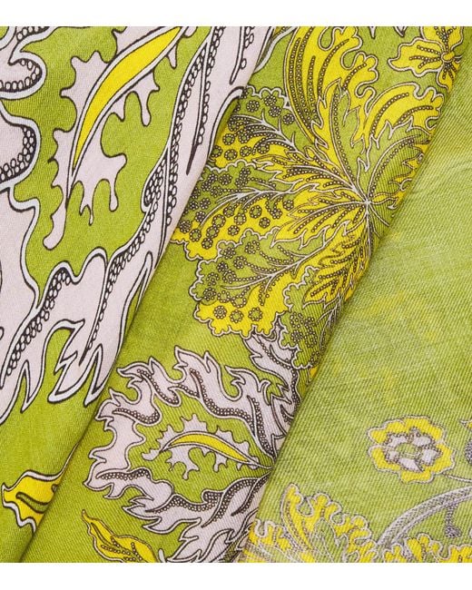 LaDoubleJ Yellow Printed Scarf