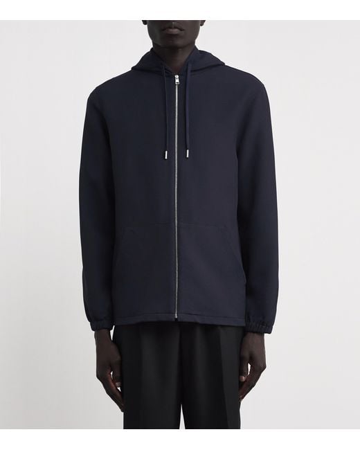 Sandro Blue Zip-Up Hoodie for men