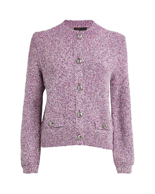 Maje Purple Sequinned Cardigan