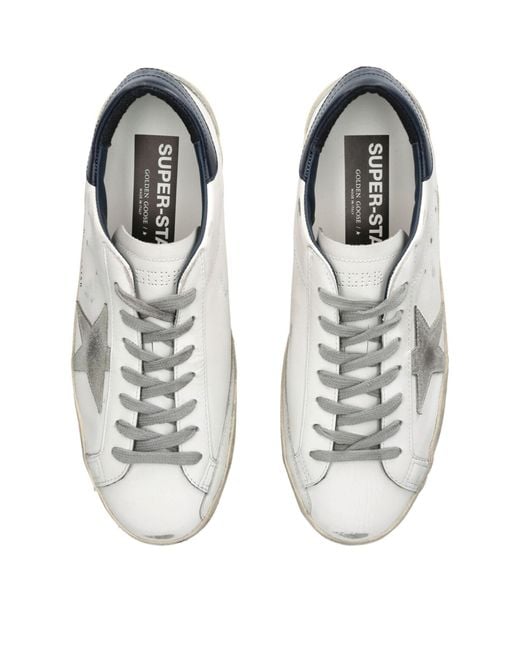Golden Goose Deluxe Brand White Leather Superstar Classic Sneakers for men