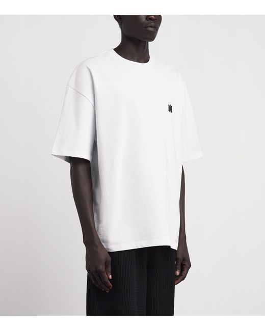 Amiri White Cotton Logo Skater T-Shirt for men