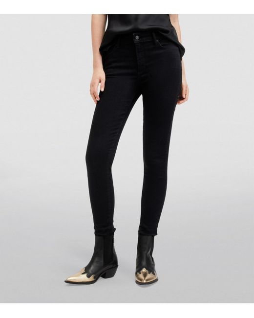 AllSaints Black Miller Size Me Skinny Jeans