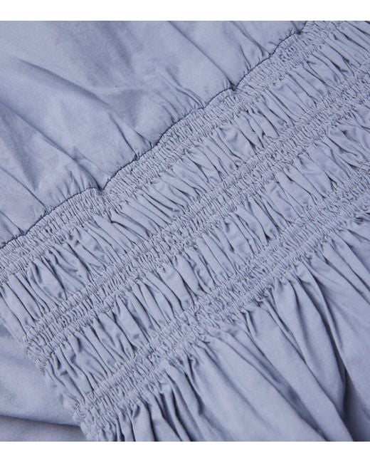 Matteau Blue Cotton Mini Dress