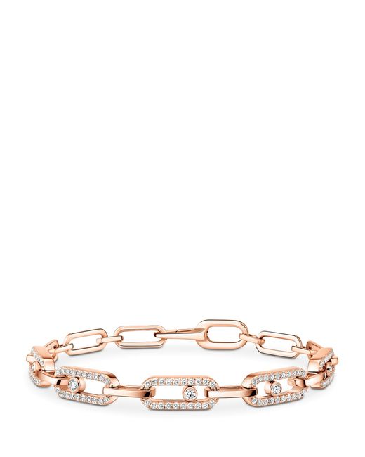 Messika White Move Link And Diamond Multi Bracelet