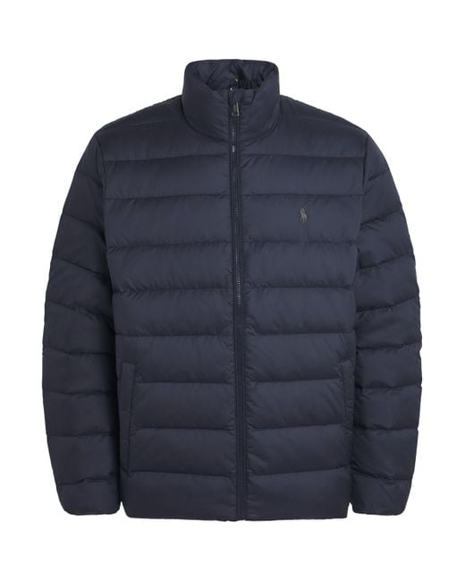 Polo Ralph Lauren Blue Down Packable Colden Jacket for men
