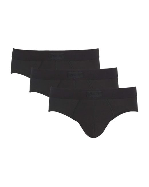 Skims Black Logo Band Briefs for men