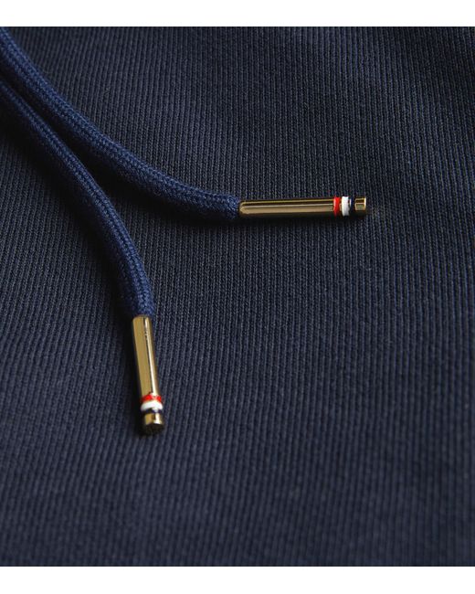 Thom Browne Blue Four-Stripe Sweatpants for men