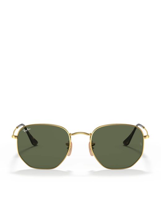 Ray-Ban Green Rb3548N Hexagonal Sunglasses