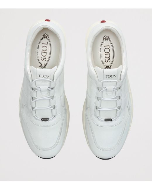 Tod's White Leather Allacciato 79K Sneakers for men