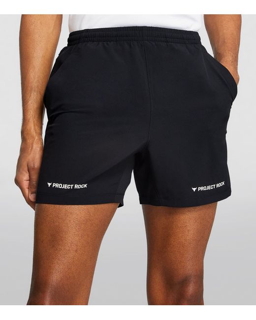 Under Armour Black Project Rock Ultimate Shorts for men