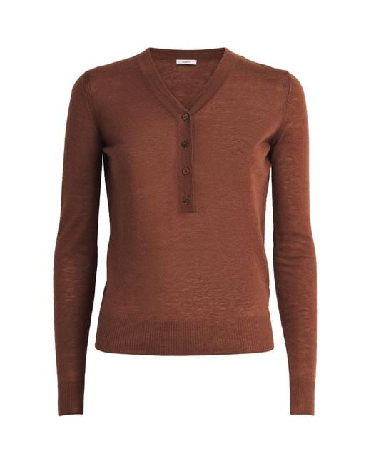 Joseph Brown Cashmere Gillies Henley Sweater