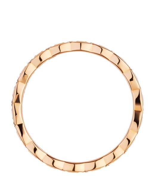 Chanel Natural Beige Gold And Diamond Coco Crush Ring